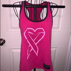 Zumba cancer awareness tank top
